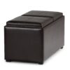 Avalon - 5 Piece Storage Ottoman - Tanners Brown - Image 5