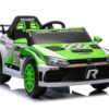 12V4A 20W*2 One Button Start, Forward And Backward, High And Low Speed, Music, Front Light, Power Display, Two Doors Can Open, 2.4G R / C, Seat Belt Four Wheel Absorber Kids Ride On Car - Green - Image 10