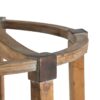 3 Light Wood Drum Chandelier, Hanging Light Fixture With Adjustable Chain For Kitchen, Bulb Not Included - Brown - Image 12