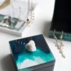 Bethany - Aqua Jewelry Box, Stackable Decorative Storage Boxes With Lids - Colorful - Image 8