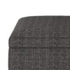 Owen - Square Coffee Table Storage Ottoman - Ebony - Image 6