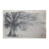 Large Arboreal Shelter Canvas Art Print, Traditional Style Floral Wall Art, Home Decor Accent Piece - Gray / White Matte - Image 2