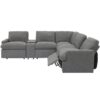 Power Recliner Corner Sofa Home Theater Reclining Sofa Sectional Couches With Storage Box, Cup Holders, USB Ports And Power Socket For Living Room - Dark Gray - Image 18