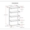 Erina - Bookcase - Distressed Charcoal Brown - Image 8
