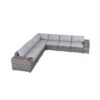 Minnesota - 9 Piece Sectional Sofa Set With Cushions - Gray Mix - Image 2