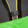 14Ft Trampoline With Basketball Hoop Inflator And Ladder (Inner Safety Enclosure) - Green - Image 19