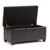 Amelia - Storage Ottoman Bench - Tanners Brown - Image 3