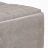 Avalon - Square Coffee Table Storage Ottoman - Distressed Gray Taupe - Image 5