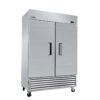 54" Commercial Refrigerator 49 Cu.Ft With 2 Solid Door Reach-In Refrigerators Stainless Steel Etl Approved Upright Fridge Storage - Silver - Image 3