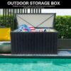 Out Door Metal Storage Box Store Medium - Black - Image 5