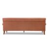 Alana Lawson - Three Cushion Tightback Sofa - Peach Orange - Image 5
