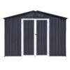 10'x8' Garden Sheds Outdoor Storage Sheds - Dark Gray - Image 2