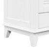 Bathroom Vanity Base Without Sink, Bathroom Cabinet With Two Doors And One Drawer - White - Image 20