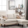 Mia - Sectional Sofa Chaise With USB Charger And Pillows - Beige - Image 4