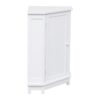 Bathroom Cabinet Triangle Corner Storage Cabinet With Adjustable Shelf Modern Style - White - Image 22