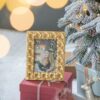 Vintage Photo Frame & Flower Design - Gold - Image 8