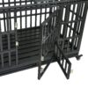 Heavy Duty Dog Cage Pet Crate With Roof - Black - Image 10