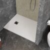 ABS & Acrylic Shower Base With Drain Kit And Stainless Steel Cover - White - Image 6