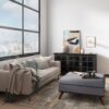Owen - Square Coffee Table Storage Ottoman - Slate Gray - Image 7