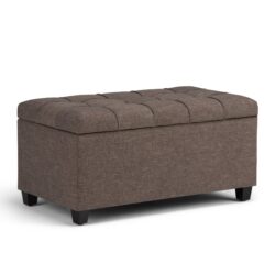 Sienna - Storage Ottoman Bench - Fawn Brown