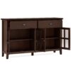 Artisan - Large 4 Door Sideboard Buffet - Russet Brown - Image 2