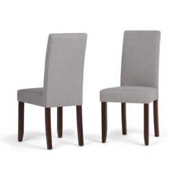Acadian - Parson Dining Chair (Set of 2) - Dove Gray