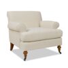 Alana Lawson - Accent Arm Chair Metal Casters - Light Beige - Image 2
