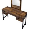 Juvanth - Rustic Vanity Desk Mirror - Oak - Image 4