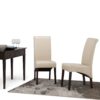 Avalon - Deluxe Parson Dining Chair (Set of 2) - Satin Cream - Image 10