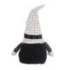 Sitting Gnome With Hat Spider, For Halloween Decor (Set of 2) - Black White - Image 4