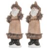 Christmas Gnomes Decorations, Christmas Table Home Ornaments For Holiday Party Gifts (Set of 2) - Beige / White - Image 2