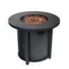 30" Propane Round Fire Table 40000Btu Propane Fire Pit Table - Black - Image 4