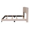 Queen Size Upholstered Platform Bed, Box Spring Needed - Beige - Image 4