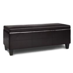 Afton - Storage Ottoman Bench - Tanners Brown