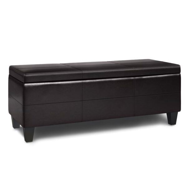 Afton - Storage Ottoman Bench - Tanners Brown