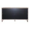 Accent Cabinet 4 Door Wooden Cabinet Sideboard Buffet Server Cabinet Storage Cabinet, For Living Room, Entryway, Hallway, Office, Kitchen And Dining Room - Natural Wood Wash - Image 10