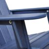 Folding Outdoor Adirondack Chair (Set of 2) And Table Set, Hdpe All-Weather Folding Fire Pit Chair, Ergonomic Design Patio Lawn Chair For Outside Deck Garden Backyardf Balcony - Navy Blue - Image 11