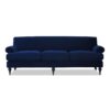 Alana Lawson - Three Cushion Tightback Sofa - Navy Blue - Image 3