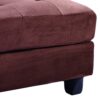 Chic Lounge Ottoman - Chocolate - Image 2