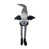 Sitting Gnome With Wings & Plaid Hat, For Halloween Decor (Set of 2) - Black White - Image 9