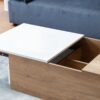 Arlo - Wood Finish Coffee Table With Hidden Compartments And 2 Drawers - Light Brown - Image 2