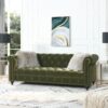 Alto - Tufted Chesterfield Sofa - Olive Green - Image 14
