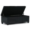 Avalon - Storage Ottoman Bench - Midnight Black - Image 2