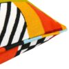 La Broderie - Square Embroidered Throw Pillow & Feather Down Insert - Colorpop Multicolored Embroidery - Image 3