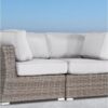Elegant Wide Outdoor Wicker Loveseat With Plush Cushions Perfect For Cozy Gatherings - Gray / Gray Mix - Image 6