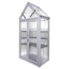 Mini Greenhouse Kit, Outdoor Small Green House, Wood, Plant Stand For Indoor Garden & Patio Balcony Apartments Porch Terrace Outsid Accessories, Uv-Resistant - Gray - Image 7