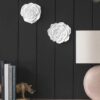 Rose Hanging Wall Accents (Set of 2) - White - Image 3