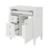 Bathroom Vanity & Top Sink, Modern Bathroom Storage Cabinet, 2 Drawers And A Tip-Out Drawer, Single Sink Bathroom Vanity - White - Image 11
