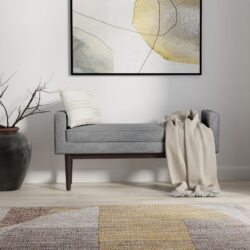 Scott - Ottoman Bench - Pewter Gray