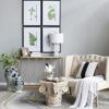 Botanical And Fern Wall Art, Wall Decor For Living Room Dining Room Entryway (Set of 4) - White / Black - Image 5
